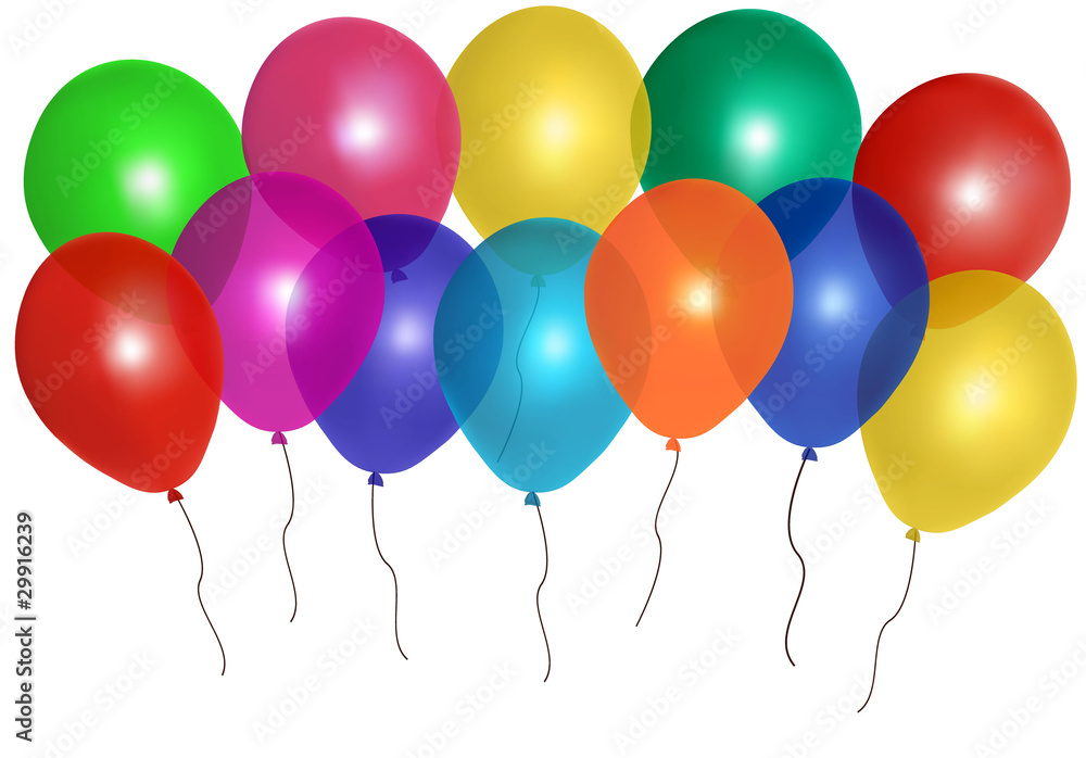 Party baloons. Vector illustration. Party baloons. Vector illustration.