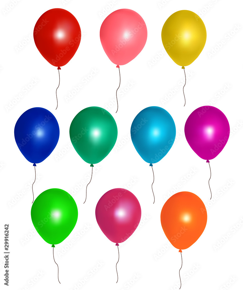 Party baloons. Vector illustration.