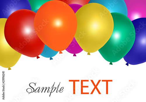 Party baloons. Vector illustration.