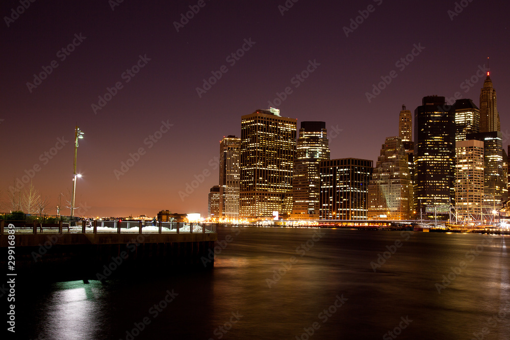 Obraz premium Night view of New York
