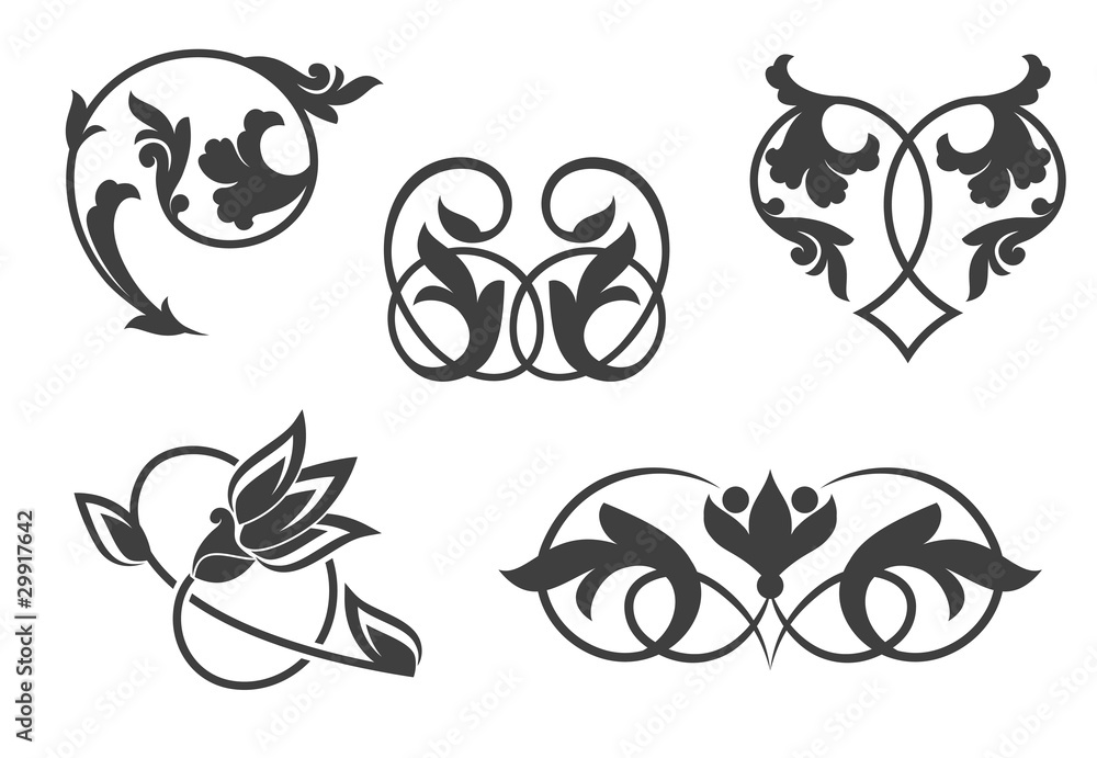 Obraz premium Vintage floral patterns