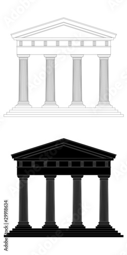 Façade d’une construction antique