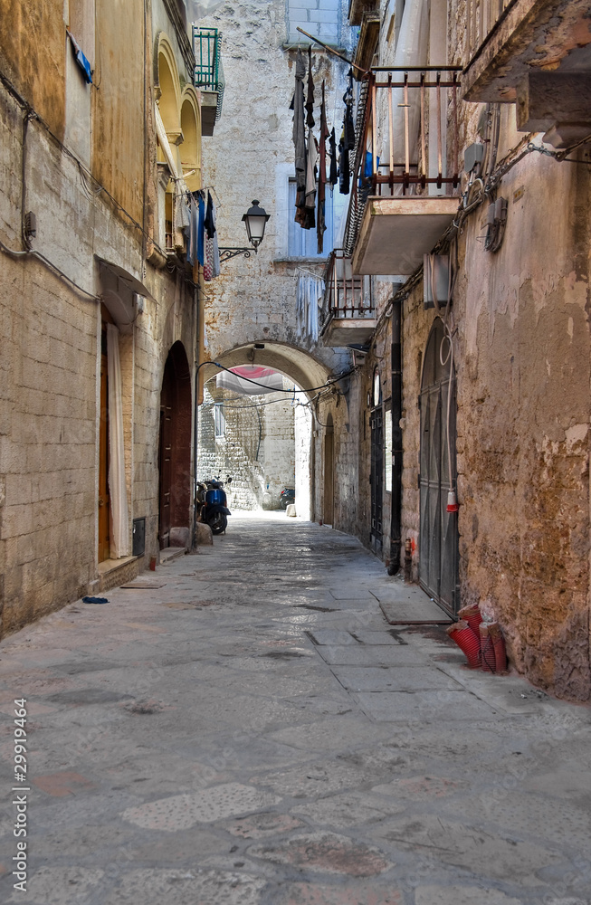 Alleyway. Bari. Apulia.