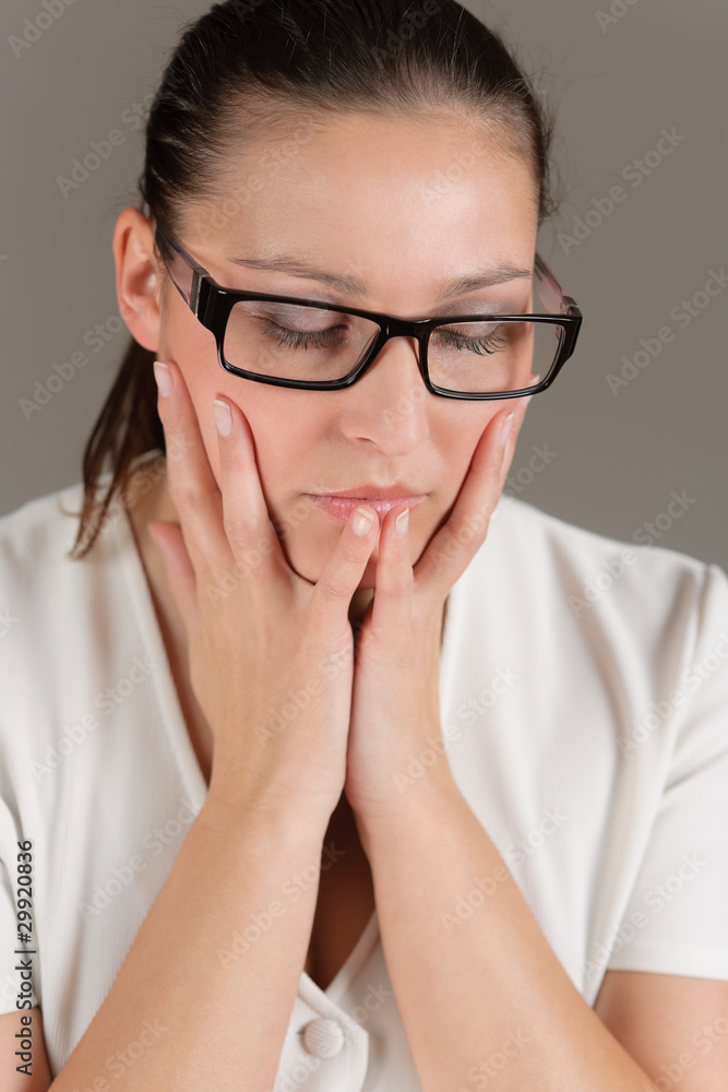 Designer glasses - successful businesswoman Designer glasses - successful businesswoman