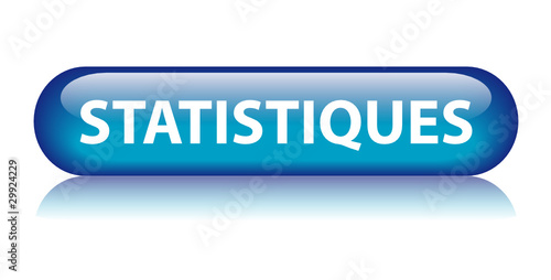 Bouton Web STATISTIQUES (données mathématiques graphique bleu)