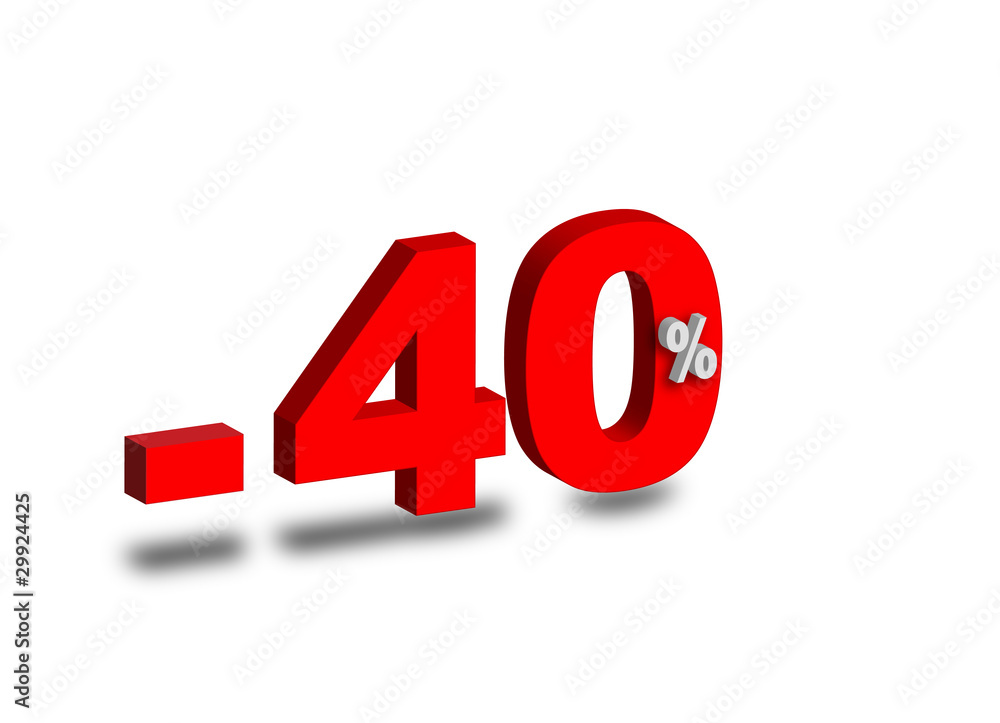 - 40 % - 40 %