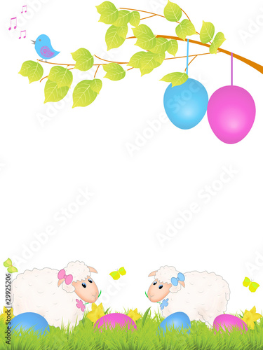Cute Easter background