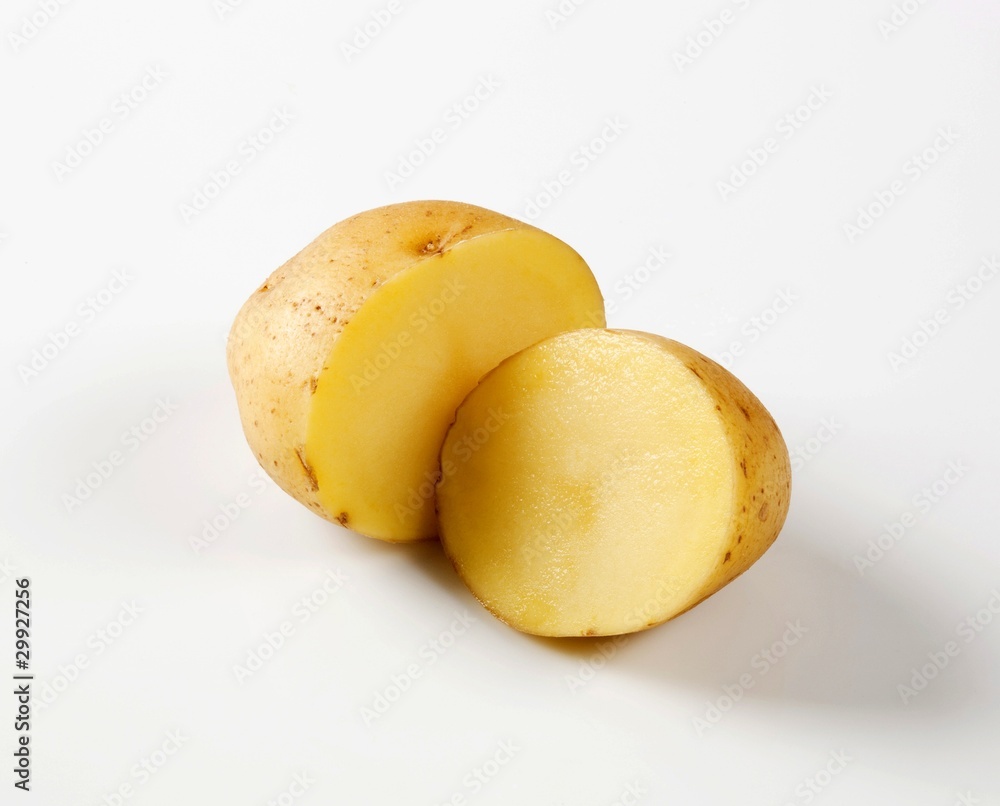 Halved potato