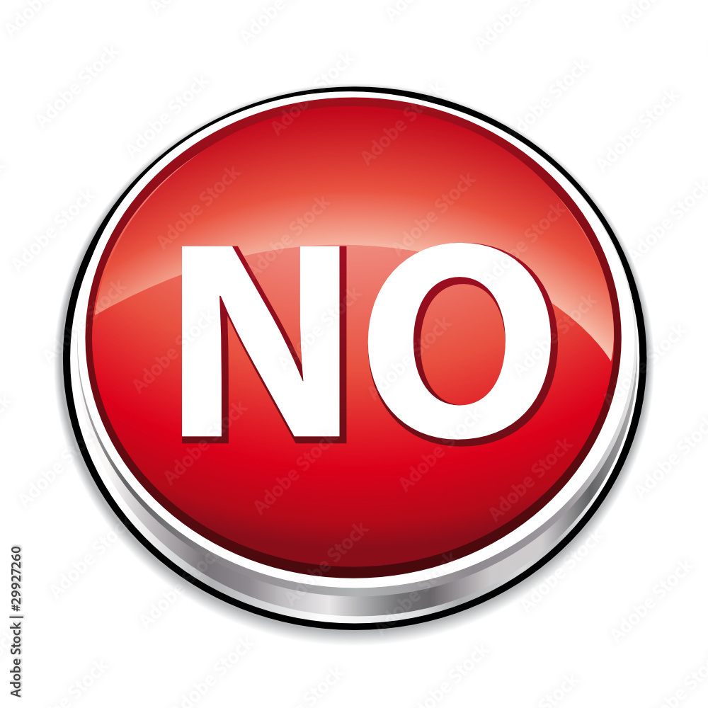 Red No icon button Red No icon button