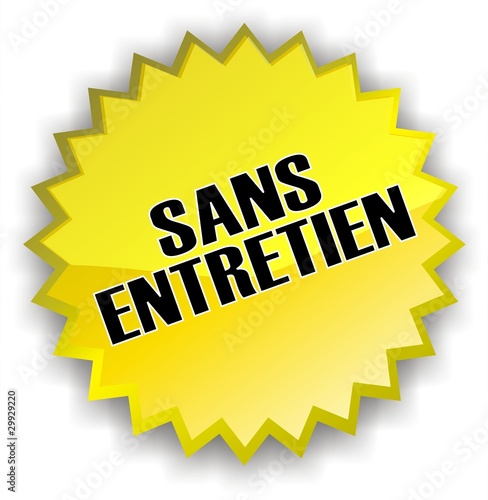 étiquette sans entretien