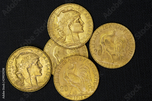 French gold coins 'Napoleon'