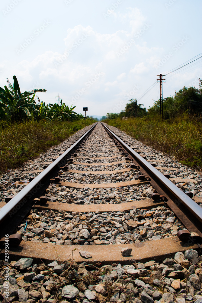 Fototapeta premium Railway to success.