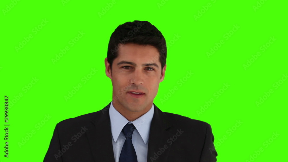 Young businessman in suit looking at the camera Young businessman in suit looking at the camera