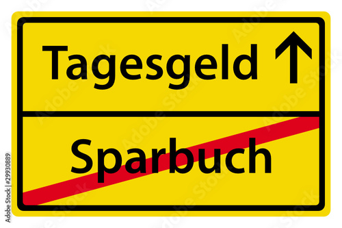 Tagesgeld anstatt Sparbuch