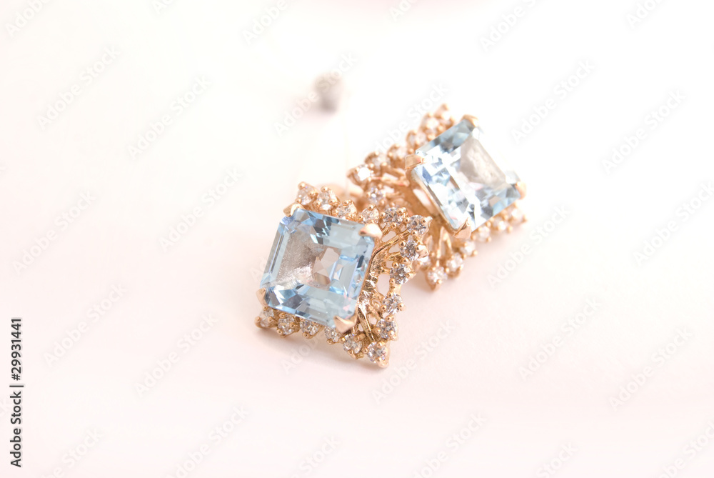 ear-rings over white ear-rings over white