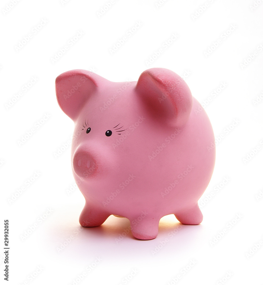 Piggy bank isolated on white Piggy bank isolated on white