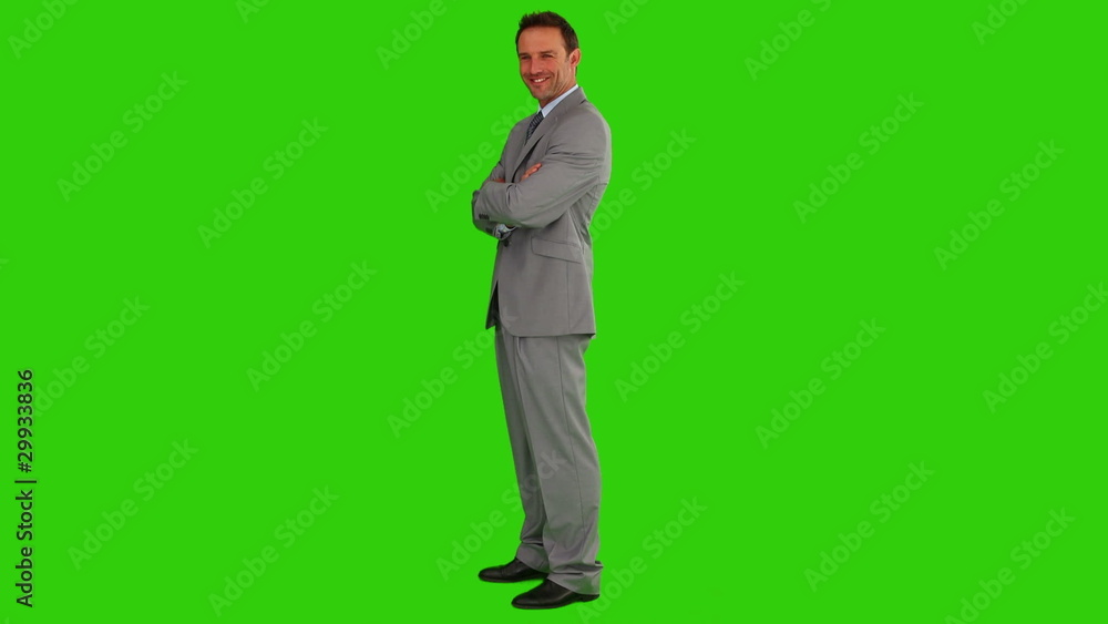 Man in suit smilling and looking at the camera Man in suit smilling and looking at the camera