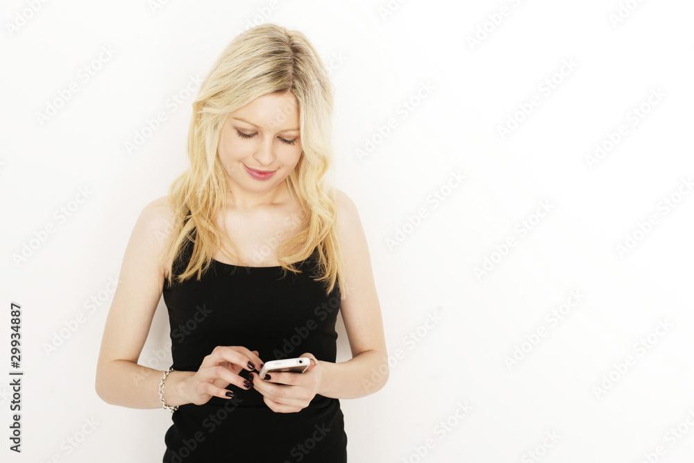Frau mit Smart Phone Frau mit Smart Phone