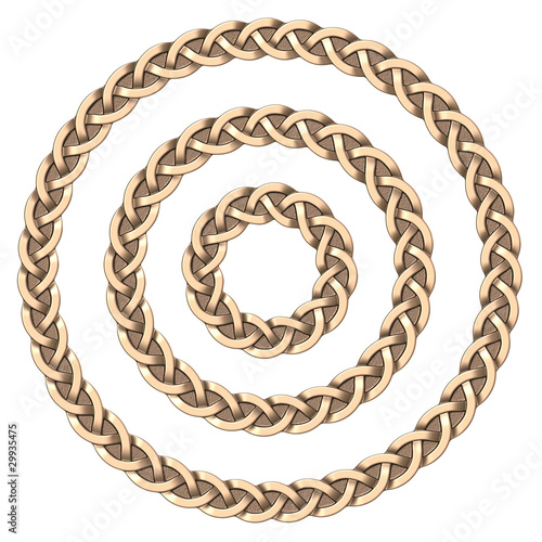 Cuadro en lienzo Celtic frame (circle)
