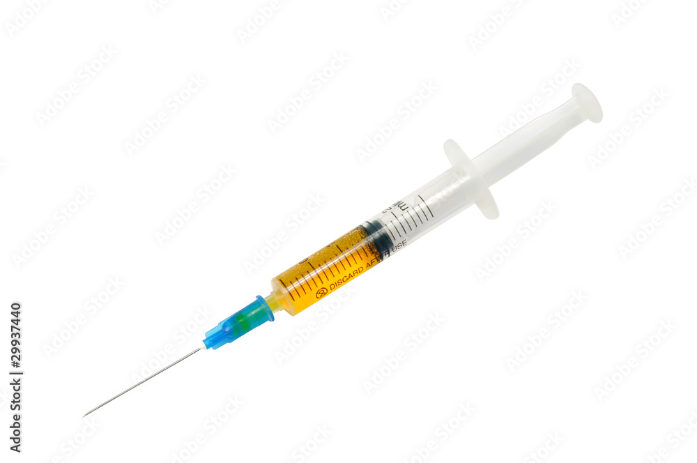 One single use syringe One single use syringe