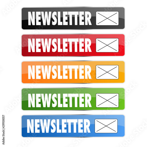 Buttonset Newsletter 5 Farben