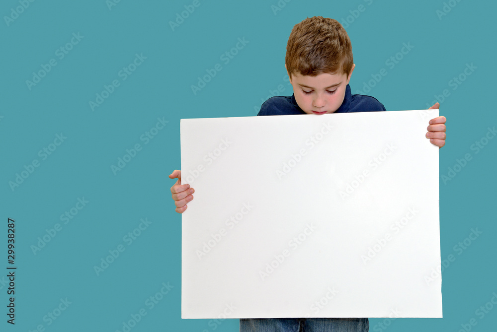 Holding Blank Sign Holding Blank Sign