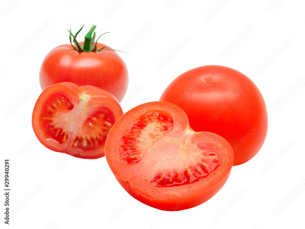 Tomatoes isolated on white background Tomatoes isolated on white background