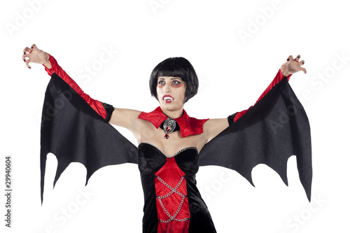 Scary vampire woman