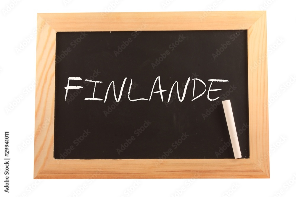 Finlande sur ardoise