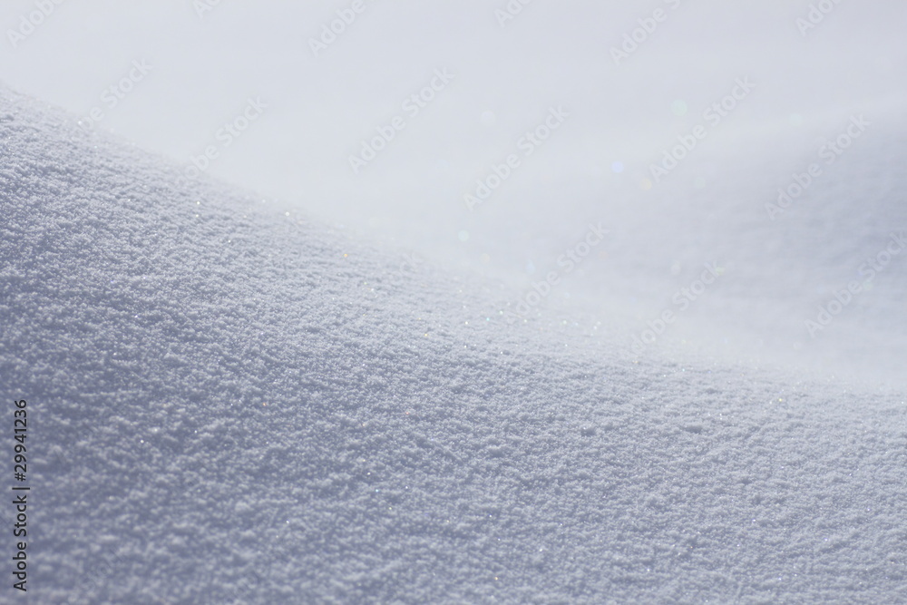 Obraz premium 雪原の光と影