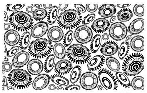 estampado escudos byn