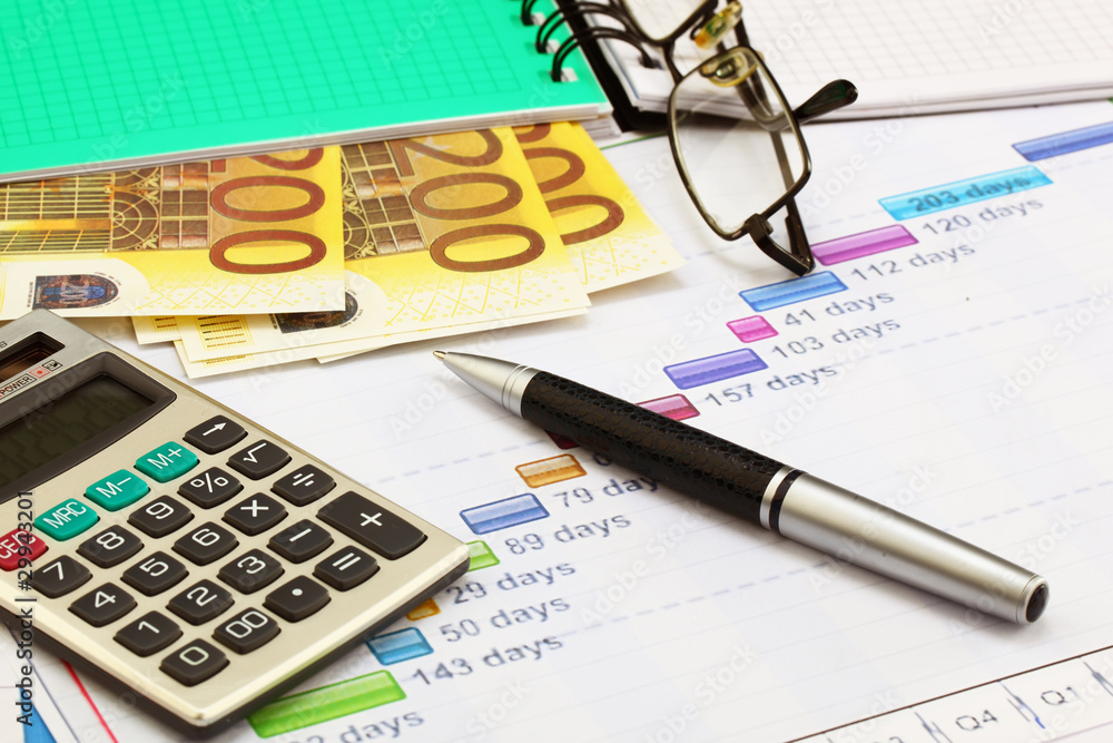 financial charts and graphs on the table financial charts and graphs on the table