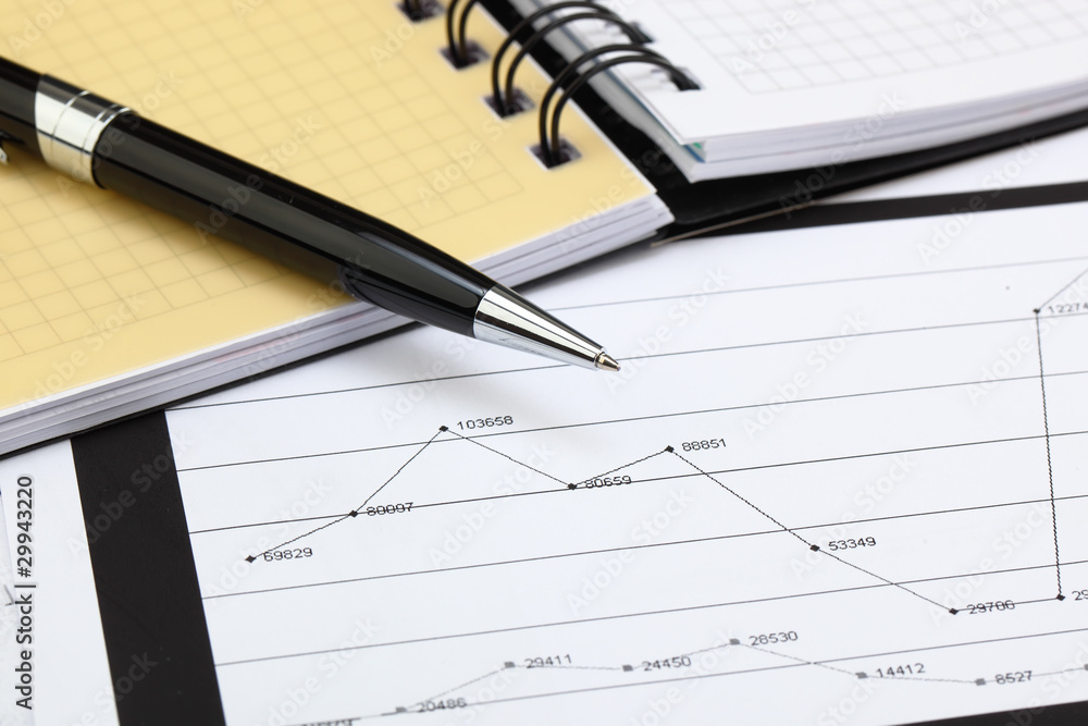 financial charts and graphs on the table financial charts and graphs on the table