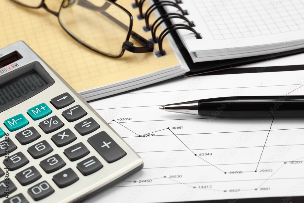 financial charts and graphs on the table financial charts and graphs on the table