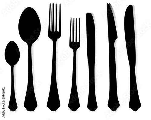 ablespoons of forks and knives
