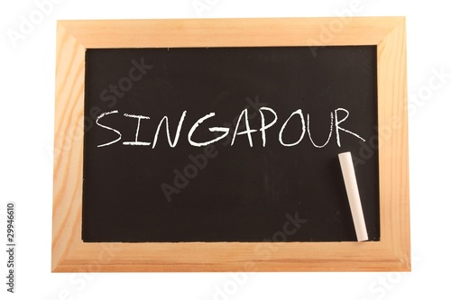 Singapour sur ardoise