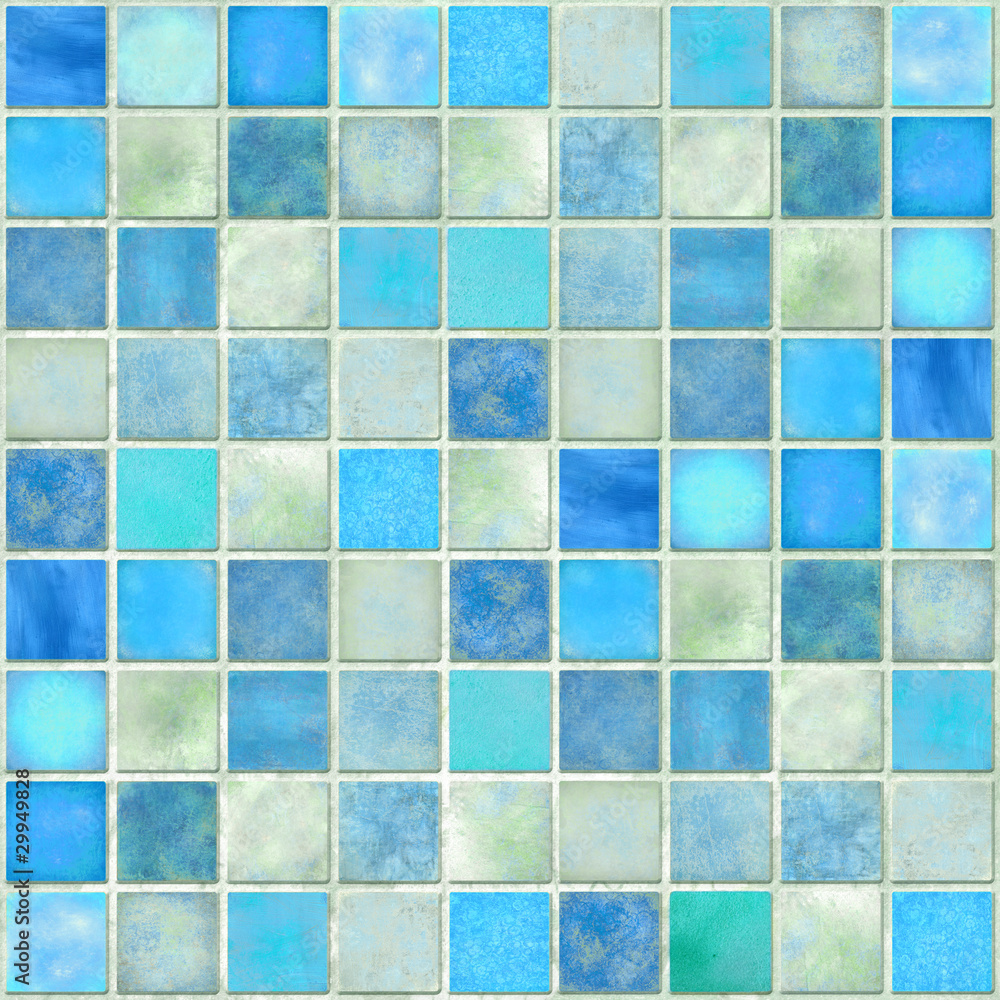 Blue Tile Mosaic Blue Tile Mosaic