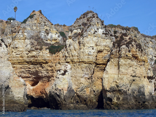 Picturesque Algarve coast between Lagos and the Cap Vincent