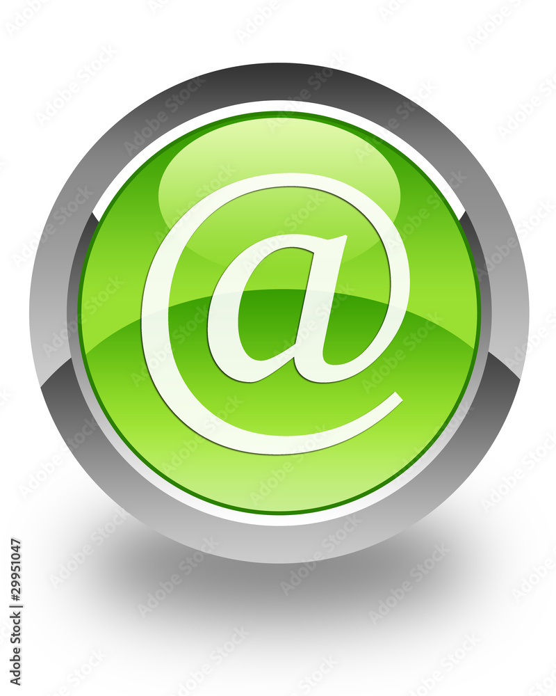Address glossy icon on green button Address glossy icon on green button