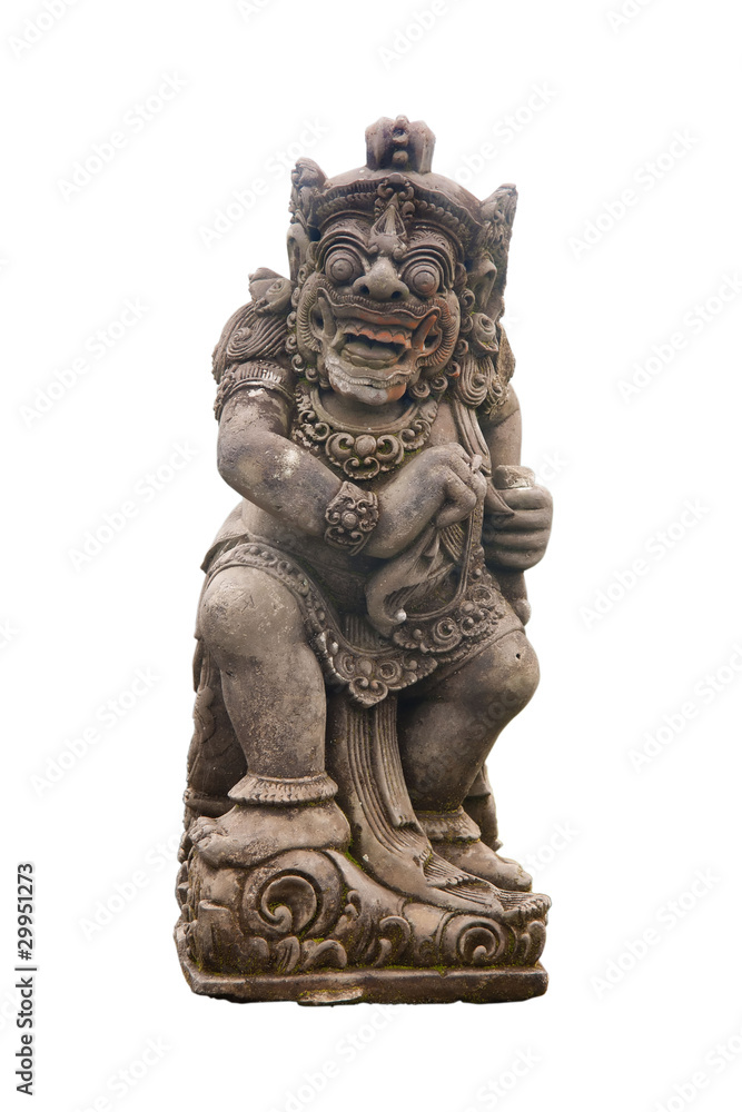 isolated eastern sculpture / figurine / statue