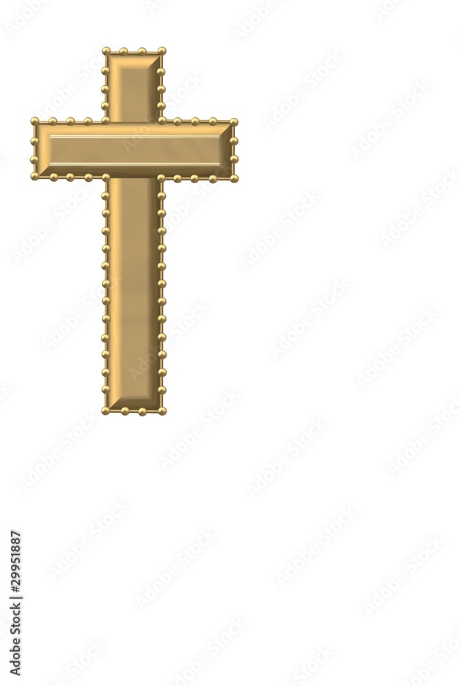 Goldenes Kreuz Freisteller Kommunion Goldenes Kreuz Freisteller Kommunion