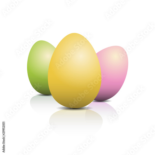 Colored eggs # Vector