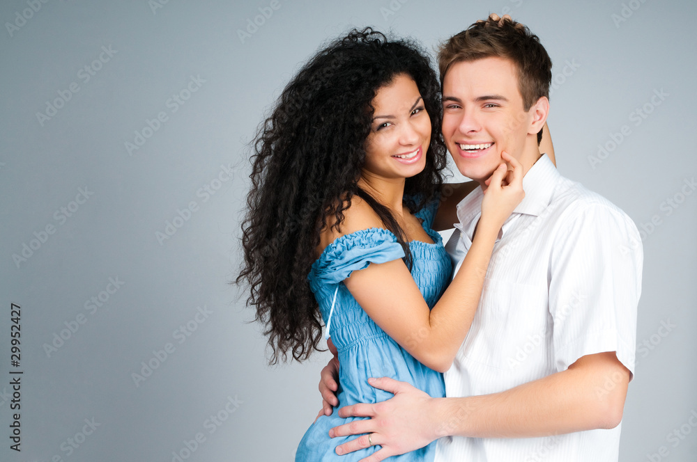 Naklejka premium young couple