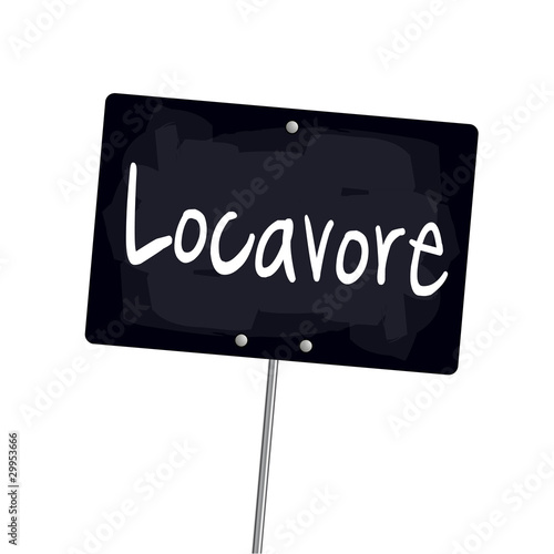 Ardoise "locavore"