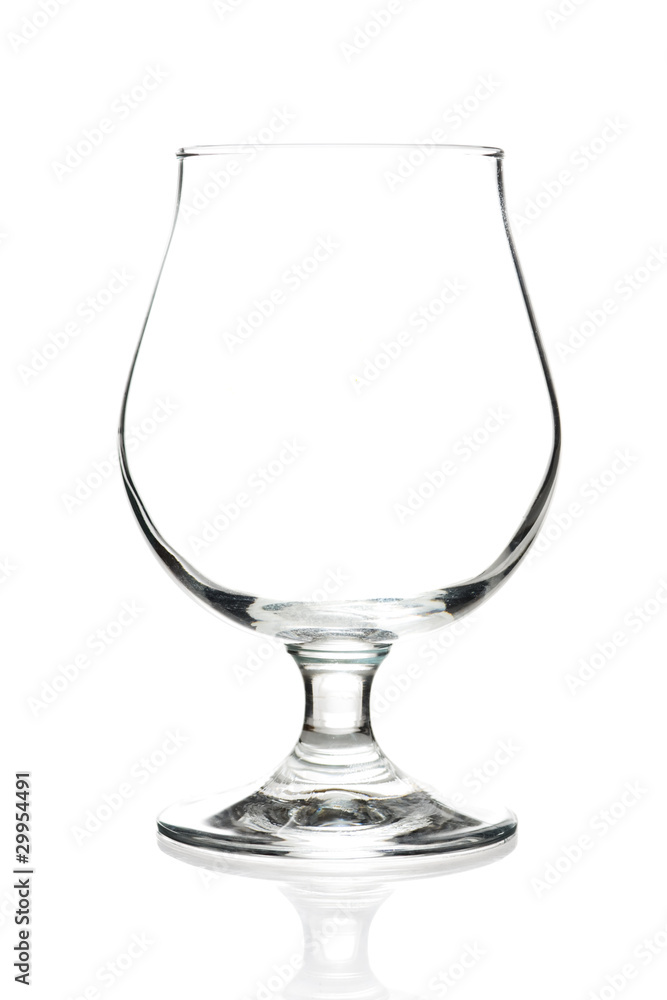 Empty glass isolated on a white background Empty glass isolated on a white background