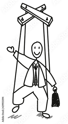 Homme d'affaire marionnette