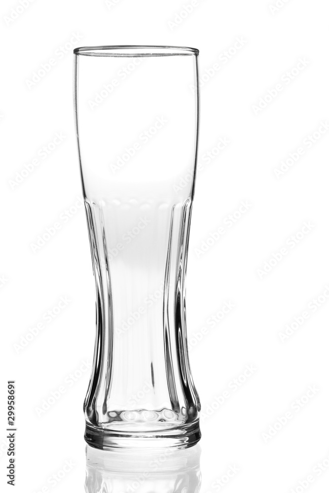 Empty glass isolated on a white background Empty glass isolated on a white background