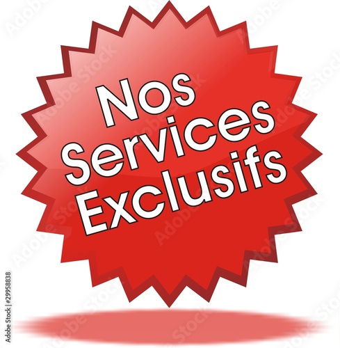 étiquette nos services exclusifs