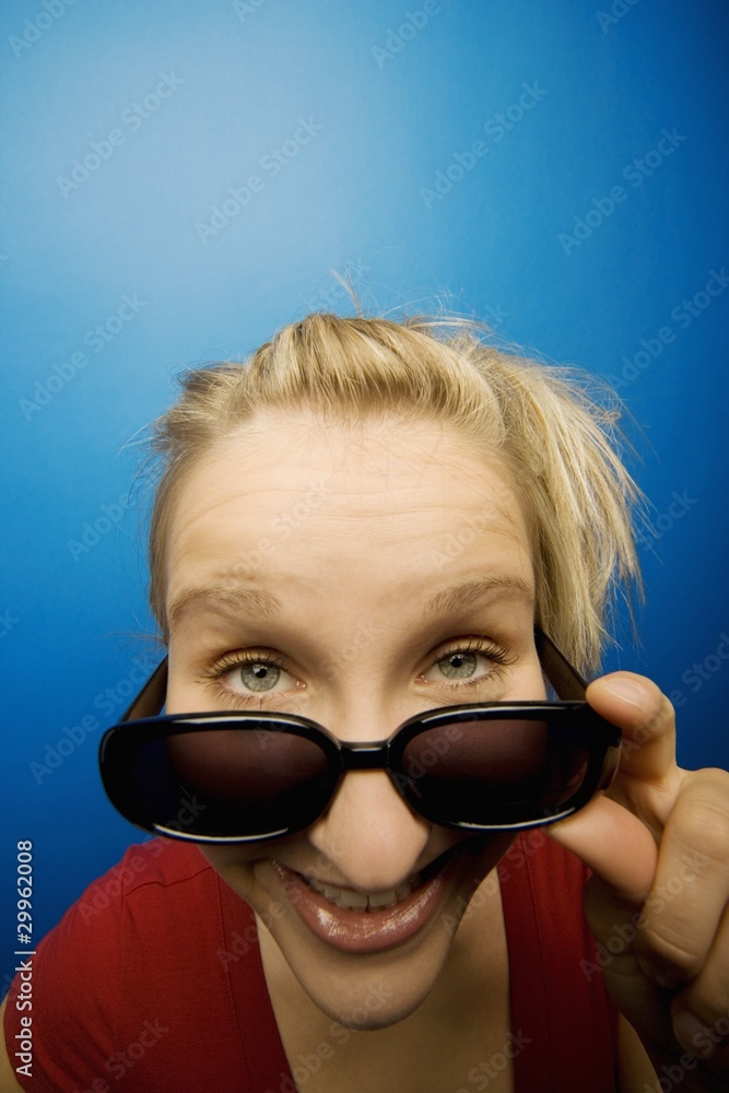 Young Woman With Sunglasses Young Woman With Sunglasses