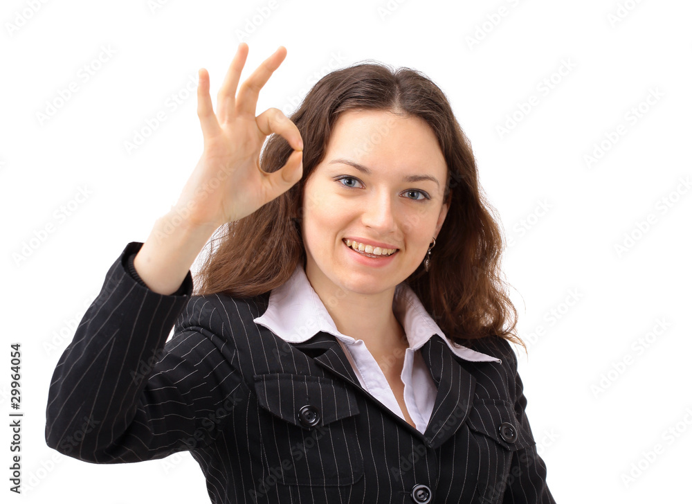 businesswoman. Isolated over white background businesswoman. Isolated over white background